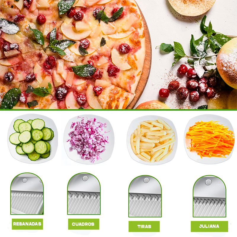 SAFE SLICE™-Cortador Ajustable para Verduras y Frutas
